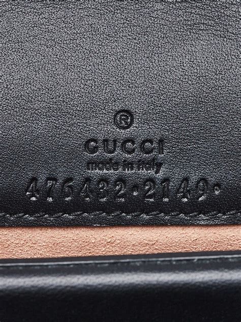 Gucci serial numbers font